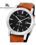  Shop Authentic Burberry The City Black Dial Brown Leather Strap Watch for Men - BU9905 - Luxxuri
