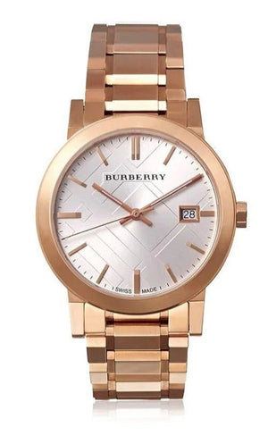  Shop Authentic Burberry The City White Dial Rose Gold Steel Strap Watch for Women - BU9004 - Luxxuri