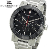  Shop Authentic Burberry The City Black Dial Silver Steel Strap Watch for Men - BU9380 - Luxxuri