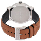  Shop Authentic Burberry The City Silver Dial Brown Leather Strap Watch for Men - BU9904 - Luxxuri