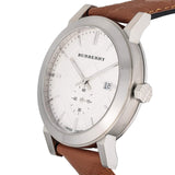 Shop Authentic Burberry The City Silver Dial Brown Leather Strap Watch for Men - BU9904 - Luxxuri