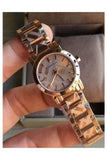  Shop Authentic Burberry The City Rose Gold Dial Rose Gold Steel Strap Watch for Women - BU9135 - Luxxuri