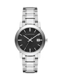  Shop Authentic Burberry The City Black Dial Silver Steel Strap Watch for Women - BU9101 - Luxxuri