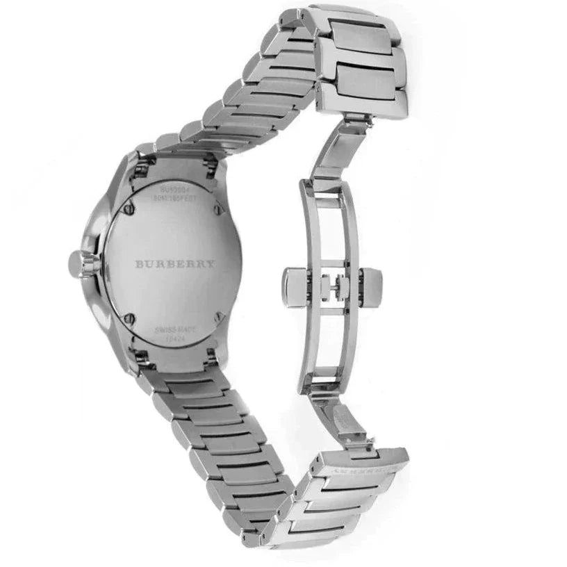  Shop Authentic Burberry The Classic Silver Dial Silver Steel Strap Watch for Men - BU10004 - Luxxuri