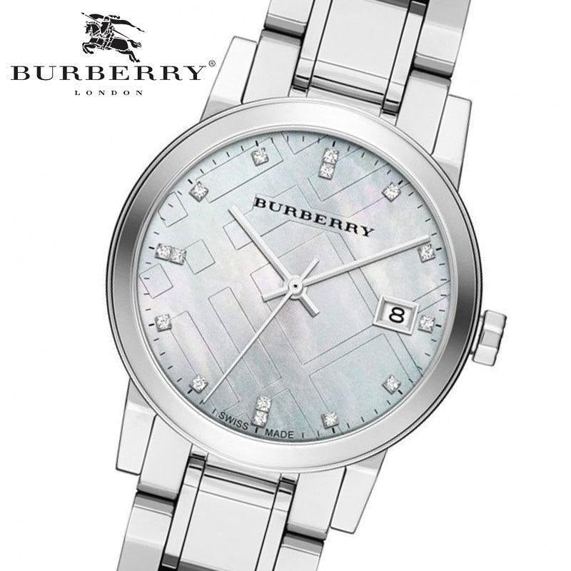  Shop Authentic Burberry The City Diamonds Silver Dial Silver Steel Strap Watch for Women - BU9125 - Luxxuri