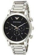  Shop Authentic Emporio Armani Luigi Black Dial Silver Steel Strap Watch For Men - AR1894 - Luxxuri