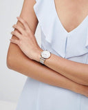  Shop Authentic Emporio Armani Retro Mother of Pearl Dial Silver Mesh Bracelet Watch For Women - AR2067 - Luxxuri