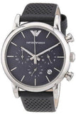 Shop Authentic Emporio Armani Luigi Chronograph Quartz Grey Dial Grey Leather Strap Watch For Men - AR1735 - Luxxuri