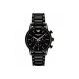  Shop Authentic Emporio Armani Luigi Chronograph Black Dial Black Stainless Steel Watch For Men - AR1507 - Luxxuri