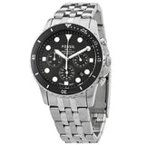  Shop Authentic Fossil FB-01 Chronograph Black Dial Silver Steel Strap Watch for Men - FS5837 - Luxxuri