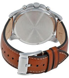  Shop Authentic Fossil Grant Chronograph Blue Dial Brown Leather Strap Watch for Men - FS5184 - Luxxuri