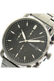  Shop Authentic Fossil The Commuter Black Dial Grey Steel Strap Watch for Men - FS5400 - Luxxuri