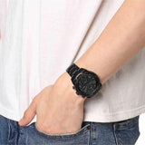  Shop Authentic Fossil Bowman Chronograph Black Dial Black Steel Strap Watch for Men - FS5603 - Luxxuri