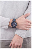  Shop Authentic Fossil Nate Chronograph Blue Dial Two Tone Steel Strap Watch for Men - JR1494 - Luxxuri
