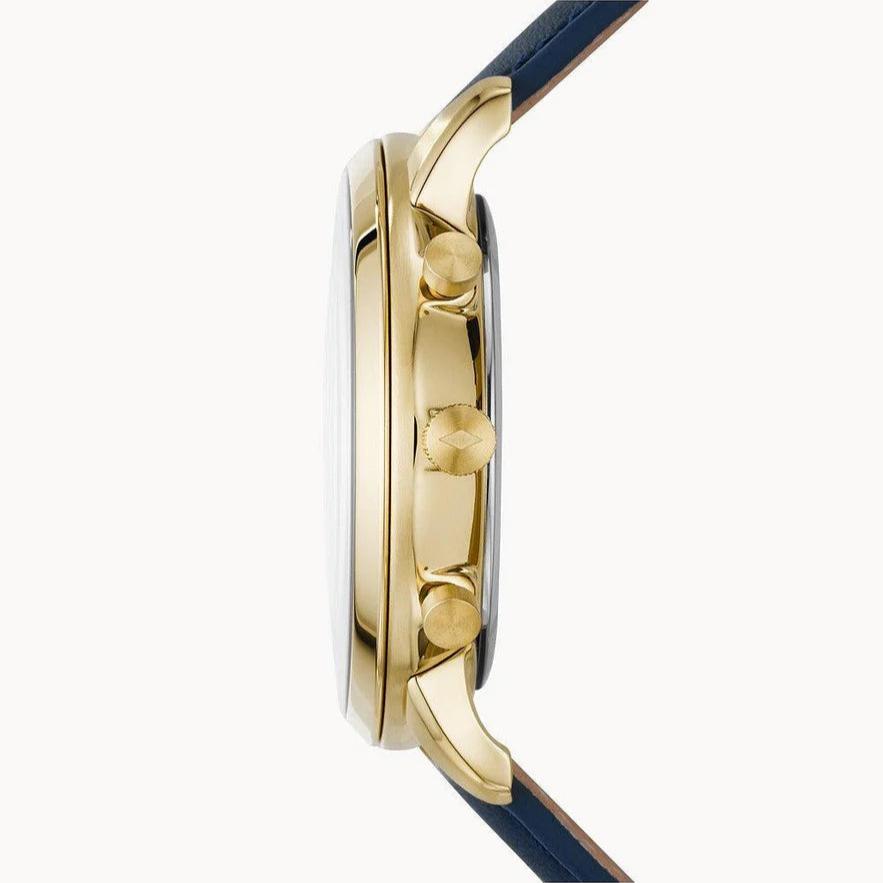  Shop Authentic Fossil Neutra Chronograph Blue Dial Blue Leather Strap Watch for Men - FS5790 - Luxxuri