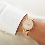  Shop Authentic Fossil Tailor Rose Gold Dial Rose Gold Steel Strap Watch for Women - ES4264 - Luxxuri