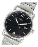  Shop Authentic Fossil The Commuter Black Dial Silver Steel Strap Watch for Men - FS5391 - Luxxuri