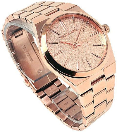  Shop Authentic Michael Kors Channing Quartz Rose Gold Dial Rose Gold Steel Strap Watch For Women - MK6624 - Luxxuri