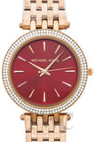 Shop Authentic Michael Kors Darci Red DIal Rose Gold Stainless Steel Strap Watch for Women - MK3378 - Luxxuri