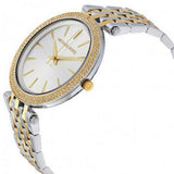  Shop Authentic Michael Kors Darci Silver Dial Two Tone Stainless Steel Strap Watch for Women - MK3215 - Luxxuri