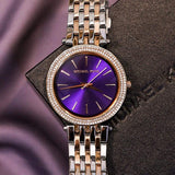  Shop Authentic Michael Kors Darci Purple Dial Two Tone Steel Strap Watch for Women - MK3353 - Luxxuri
