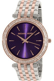 Shop Authentic Michael Kors Darci Purple Dial Two Tone Steel Strap Watch for Women - MK3353 - Luxxuri