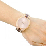  Shop Authentic Michael Kors Runway Rose Gold Dial Two Tone Steel Strap Watch for Women - MK4301 - Luxxuri