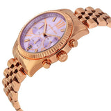 Shop Authentic Michael Kors Lexington Purple Dial Rose Gold Steel Strap Watch For Women - MK6207 - Luxxuri