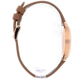  Shop Authentic Emporio Armani Classic Analog Silver Dial Brown Leather Strap Watch For Women - AR8040 - Luxxuri