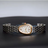  Shop Authentic Bvlgari Serpenti Seduttori Quartz Silver Dial Silver Steel Strap Watch for Women - SERPENTI103144 - Luxxuri