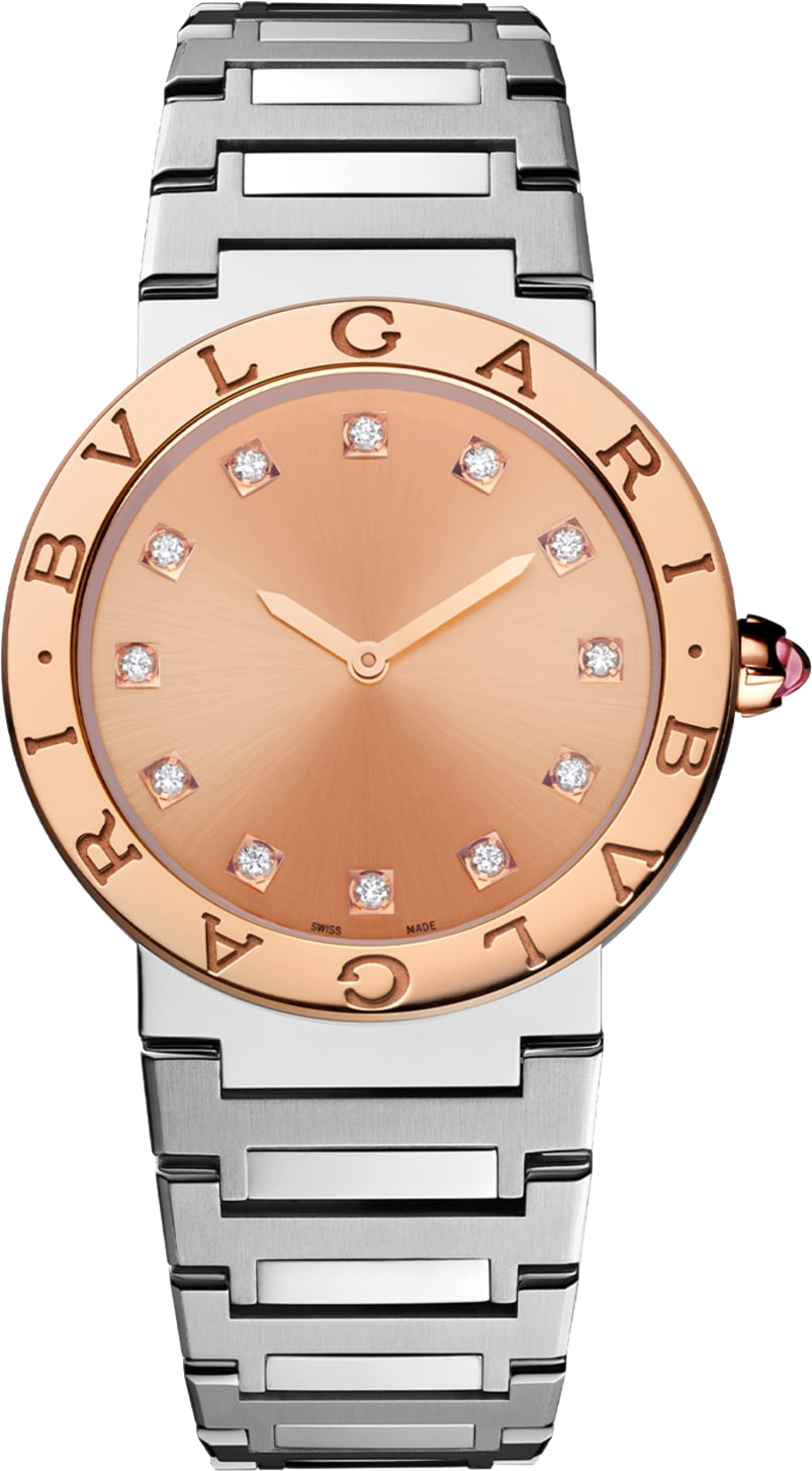  Shop Authentic Bvlgari Bvlgari Bvlgari Resort Limited Edition Diamonds Gold Dial Silver Steel Strap Watch for Women - BVLGARI103682 - Luxxuri