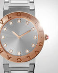  Shop Authentic Bvlgari Bvlgari Bvlgari Lady Diamonds Silver Dial Silver Steel Strap Watch for Women - BVLGARI103577 - Luxxuri