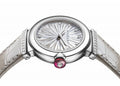  Shop Authentic Bvlgari LVCEA Diamonds Silver Mother of Pearl Dial Silver Leather Strap Watch for Women - LVCEA103367 - Luxxuri
