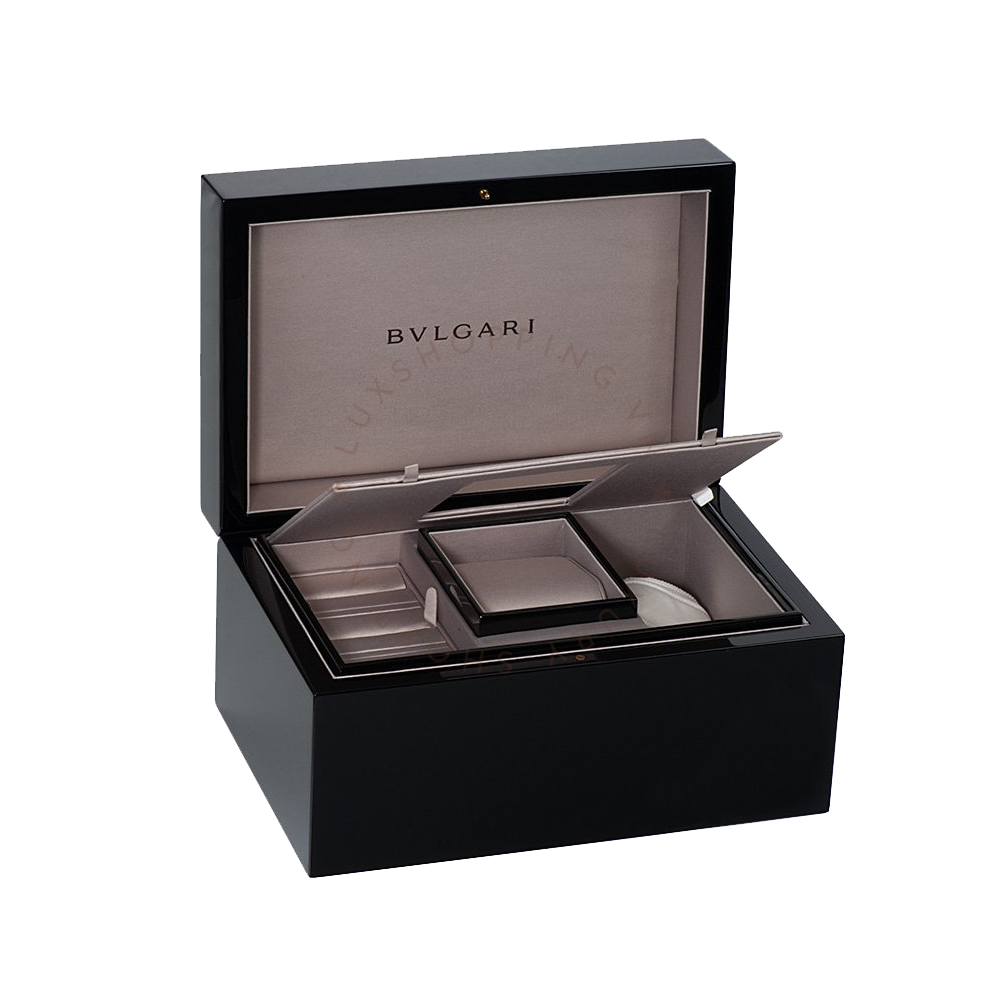  Shop Authentic Bvlgari Divas Dream Quartz Diamonds Black Dial Black Leather Strap Watch for Women - DREAM102841 - Luxxuri