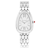 Shop Authentic Bvlgari Serpenti Seduttori Quartz White Dial Silver Steel Strap Watch for Women - SERPENTI103141 - Luxxuri