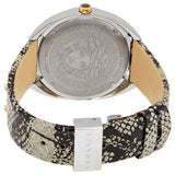  Shop Authentic Versace Shadov Quartz Silver Dial Snakeskin Green Leather Strap Watch for Women - VEBM00718 - Luxxuri