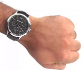  Shop Authentic Emporio Armani Renato Chronograph Black Dial Brown Leather Strap Watch For Men - AR2482 - Luxxuri