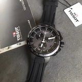  Shop Authentic Tissot T Race Cycling Chronograph Black Dial Black Rubber Strap Watch For Men - T111.417.37.441.03 - Luxxuri