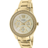  Shop Authentic Fossil Stella Multifunction Gold Dial Gold Steel Strap Watch for Women - ES3589 - Luxxuri
