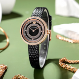  Shop Authentic Emporio Armani Rosa Two Hand Black Dial Black Leather Strap Watch For Women - AR11493 - Luxxuri