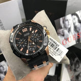  Shop Authentic Guess Oasis Black Dial Two Tone Steel Strap Watch for Men - W0366G3 - Luxxuri