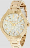  Shop Authentic Michael Kors Slim Runway Crystals Gold Dial Gold Steel Strap Watch for Women - MK1046 - Luxxuri