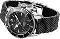 Breitling Superocean Heritage B20 Automatic 44 Black Dial Black Mesh Bracelet Watch for Men - AB2030121B1S1