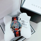  Shop Authentic Gucci G Timless Le Marche Des Merveilles Blue & Red Dial Blue & Red Nylon Strap Unisex Watch  - YA126495 - Luxxuri