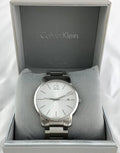  Shop Authentic Calvin Klein City Silver Dial Silver Steel Strap Watch for Men - K2G2G146 - Luxxuri