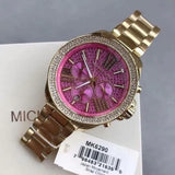  Shop Authentic Michael Kors Wren Purple Dial Gold Steel Strap Watch for Women - MK6290 - Luxxuri