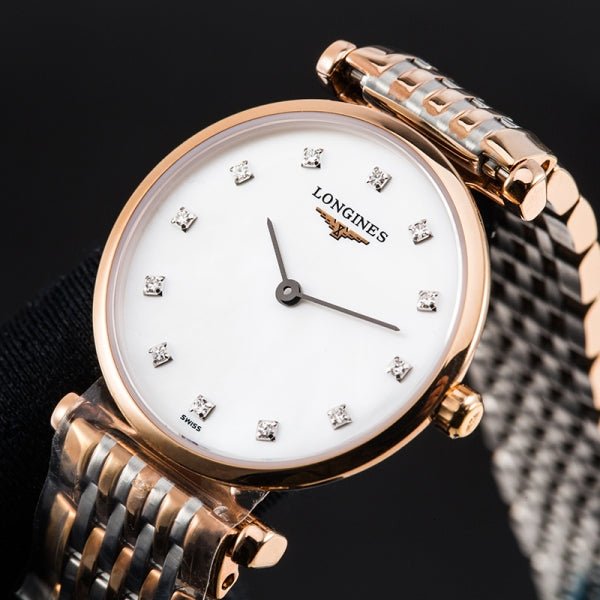  Shop Authentic Longines La Grande Classique De Longines Diamonds Mother of Pearl Dial Two Tone Mesh Bracelet  Watch for Women - L4.209.1.97.7 - Luxxuri