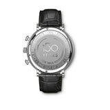  Shop Authentic IWC Portofino Chronograph Blue Dial Black Leather Strap Watch for Men - IW391023 - Luxxuri