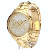  Shop Authentic Michael Kors Runway Mercer Crystals Gold Dial Gold Steel Strap Watch For Women - MK6714 - Luxxuri
