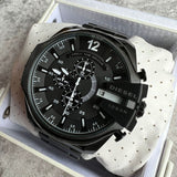  Shop Authentic Diesel Mega Chief Chronograph Black Steel Strap Watch For Men - DZ4283 - Luxxuri